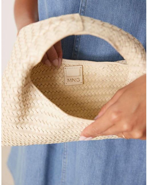 Borsa A Mano Neutra di Mango in Blue