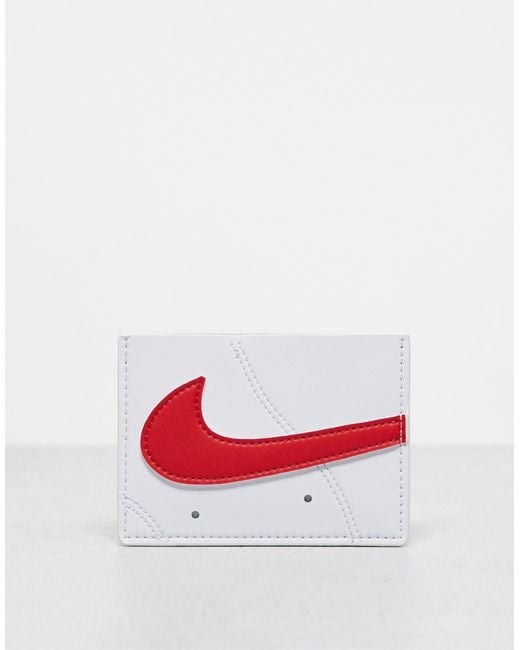 Nike White Icon Air Force 1 Card Wallet for men