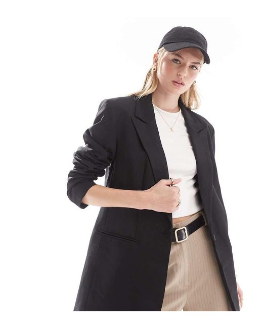 ASOS Black Tall Tailored Relaxed Blazer