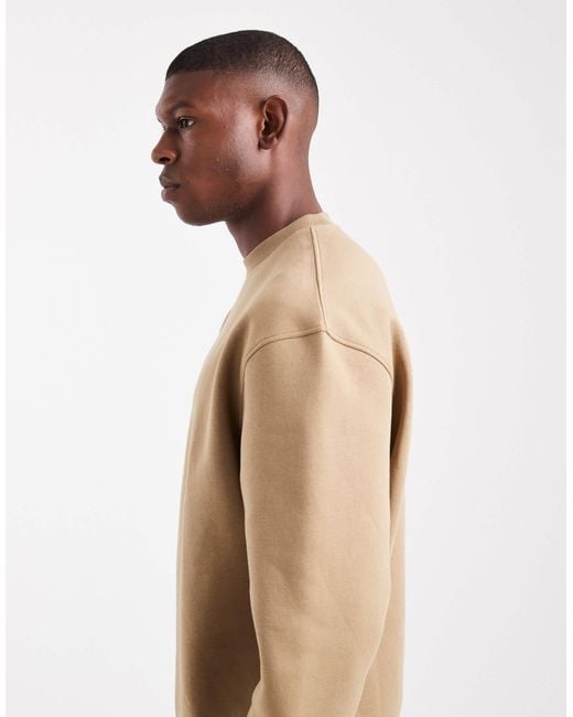 ASOS Blue Essentials Relaxed Fit Sweatshirt for men