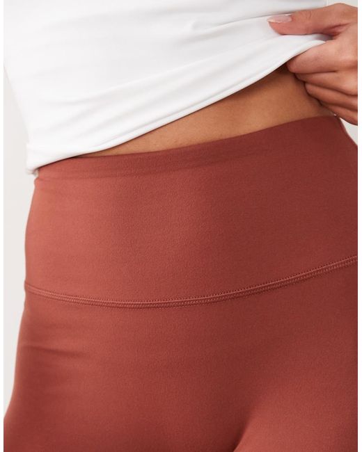 4505 Red Petite Icon High Waist Slim Kick Yoga legging