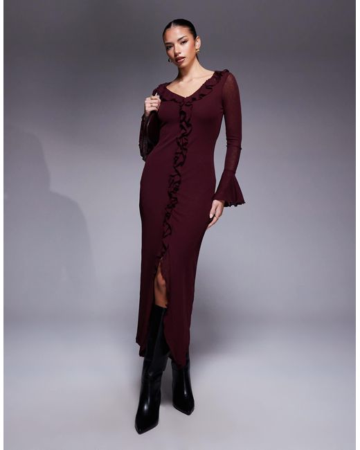sequin long evening dresses Sequined Prom Dress Mermaid V-Neck Sweep Train With Pleated Gold / 18
