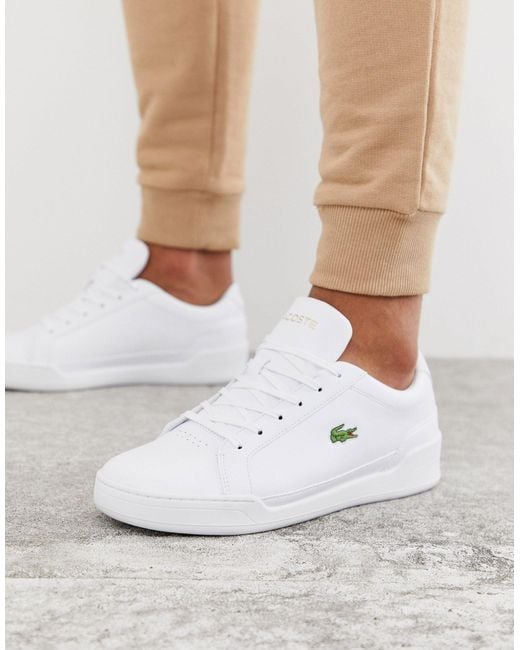 Lacoste – Challenge – Sneaker aus Leder in White für Herren
