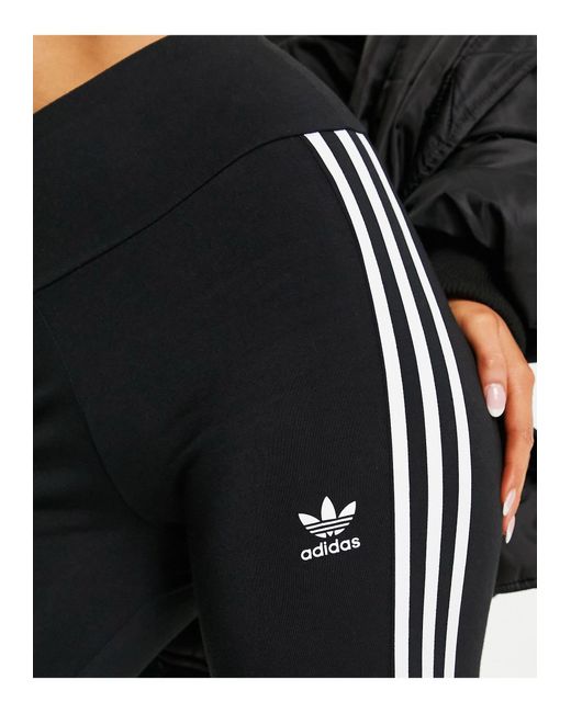 Adidas Originals Black – verkürzte, ausgestellte leggings