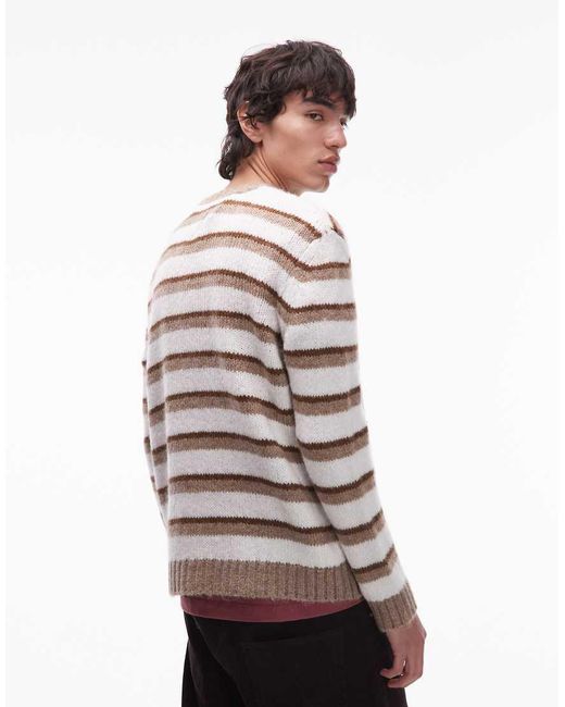 Tommy Hilfiger White Brushed Jumper for men