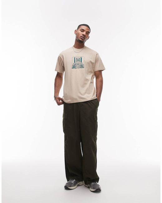 Carhartt – racer – t-shirt in Natural für Herren