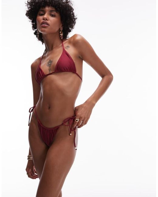VDM The Label Brown Vdm Reversible Tieside Bikini Bottom