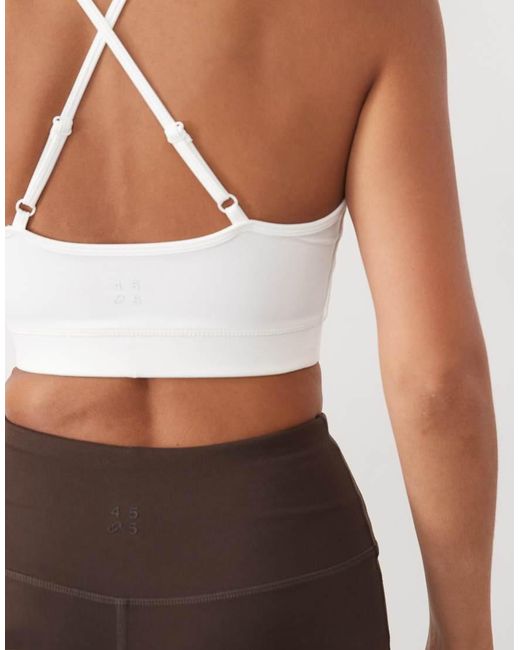 4505 Gray Icon Light Support Sports Bra With Adjustable Straps