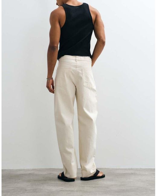 ARKET White Creek Wide Leg Jeans for men