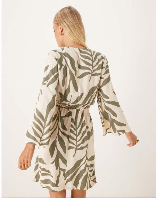 Jdy Natural Wrap Kimono Dress