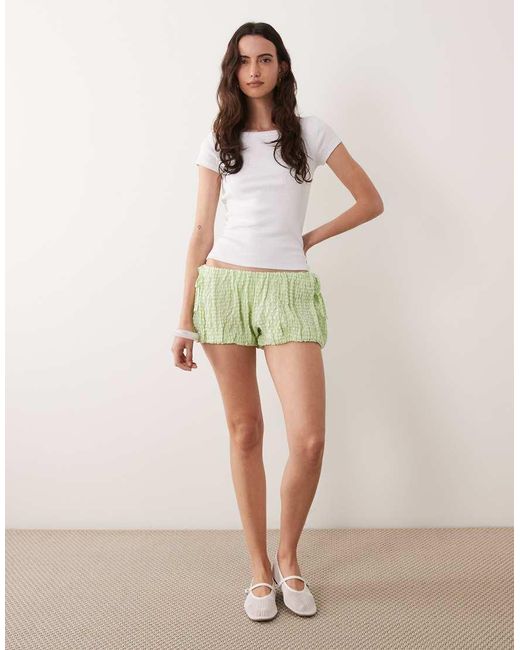 ASOS Green Bubble Short Co Ord