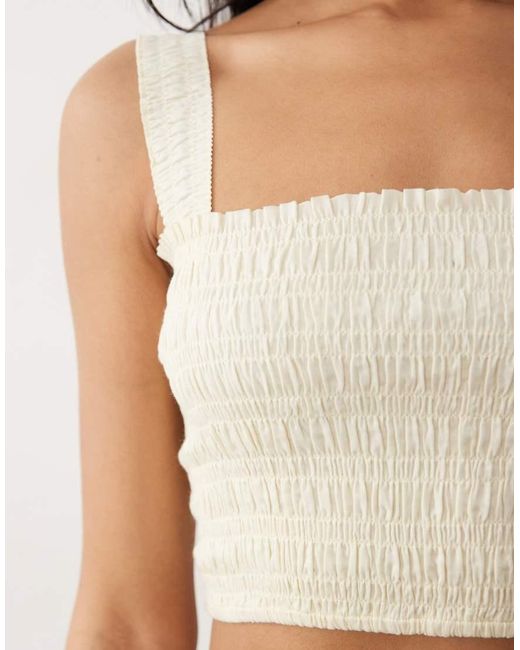 Iisla & Bird Natural Shirred Cami Top