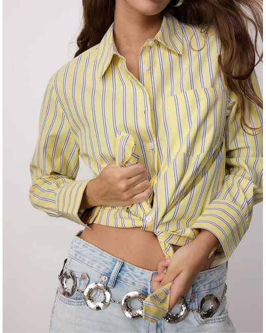 Camicia Basic di Stradivarius in Natural