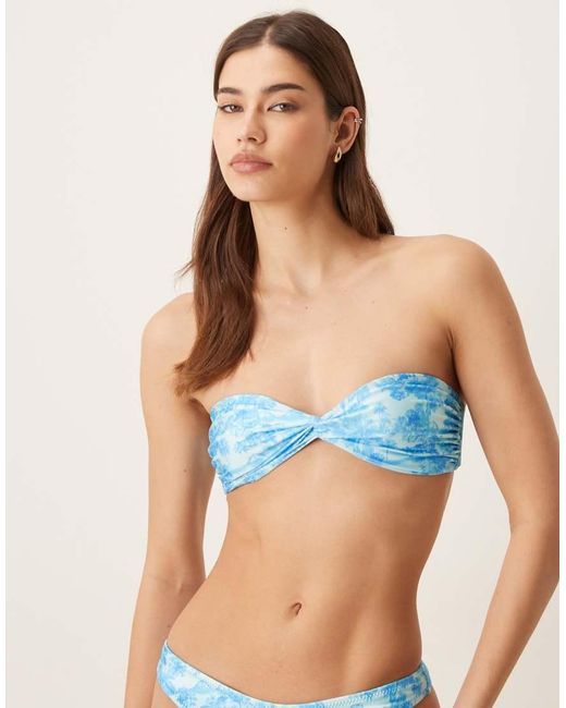 Kulani Kinis Green Ocean Paradise Bandeau Bikini Top