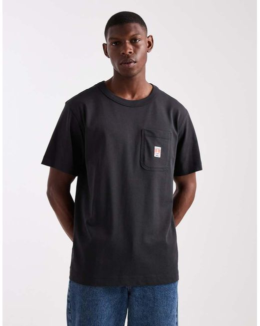 Wrangler Blue Casey Jones Workwear Pocket T-shirt for men