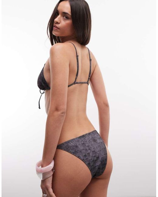 Weekday Brown Tie Side Bikini Bottoms