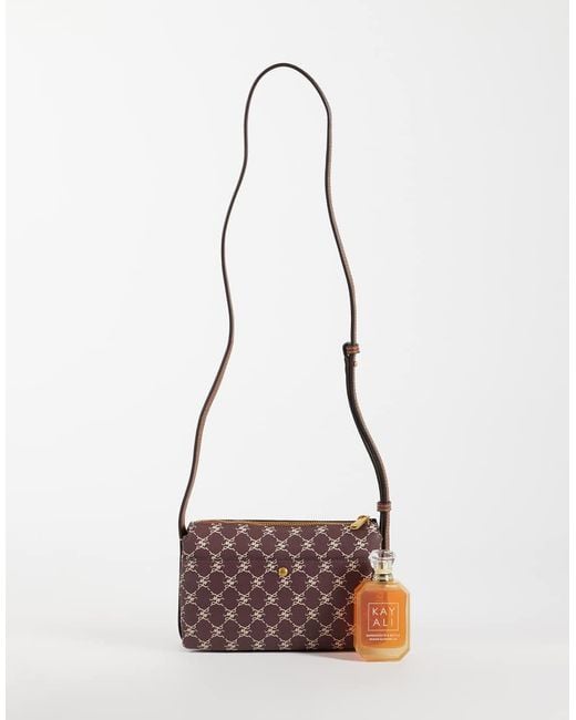 Mango White Monogram Cross Body