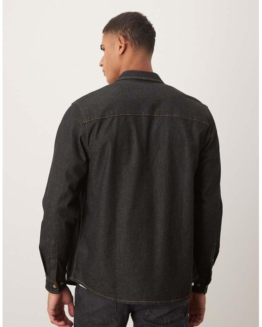 Camicia Giacca di ASOS in Black da Uomo