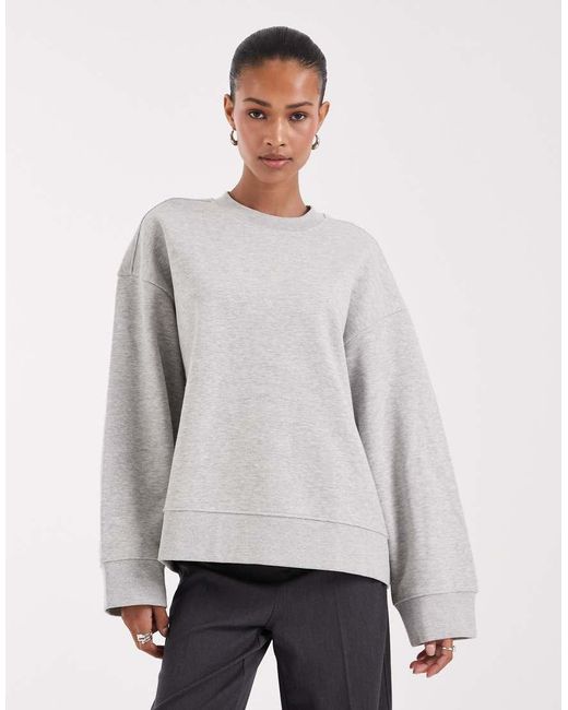 JJXX White Boxy Oversized Sweatshirt