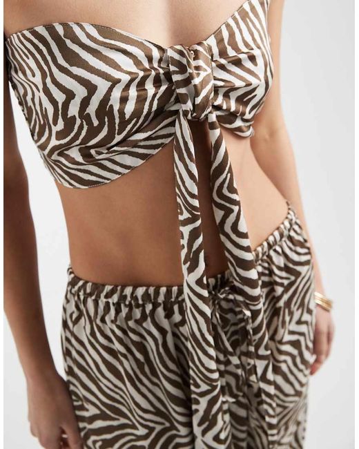 Aray White Beach Bandeau Top