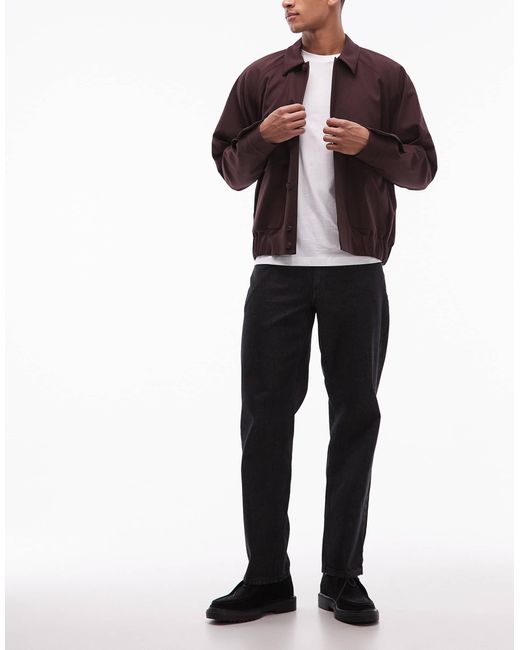ASOS – beschichtete jeans in Black für Herren