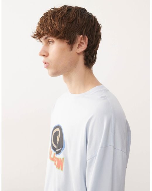 Collusion – langärmliges shirt in White für Herren