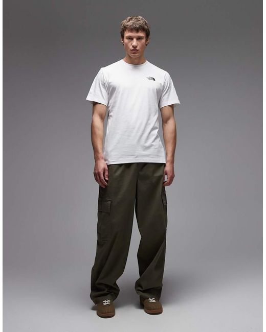 The North Face Gray Mountain Sketch Backprint T-Shirt for men