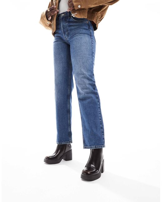SEQWL Blue Audi Chunky Ankle Boots