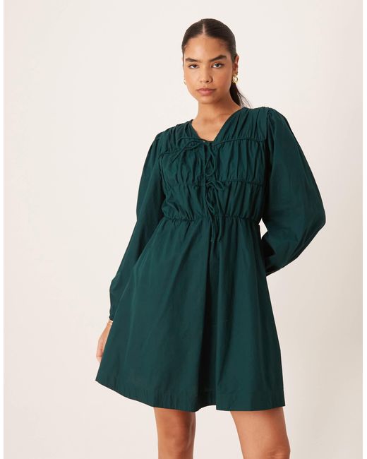 Y.A.S Green – langärmliges minikleid