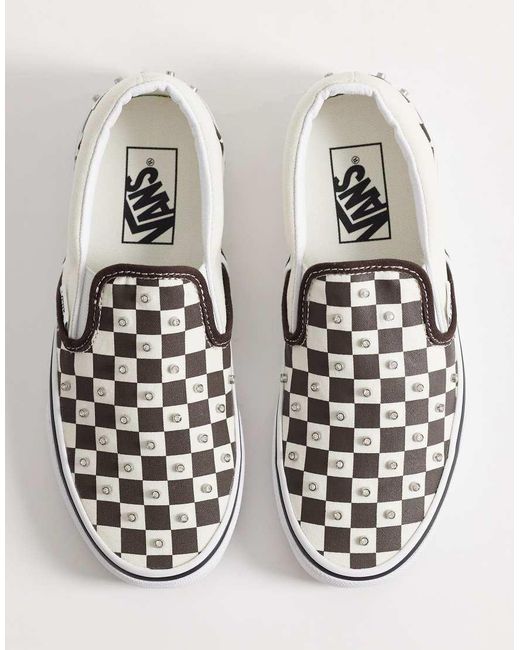 Vans White Slip-On Trainers