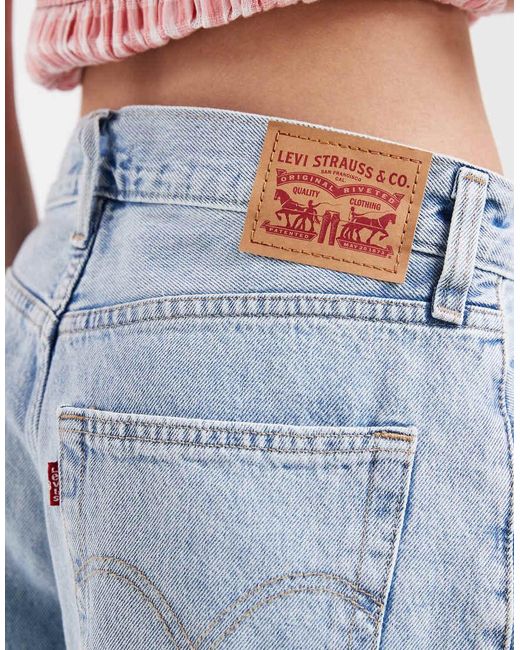 Levi's Blue Middy Denim Jorts