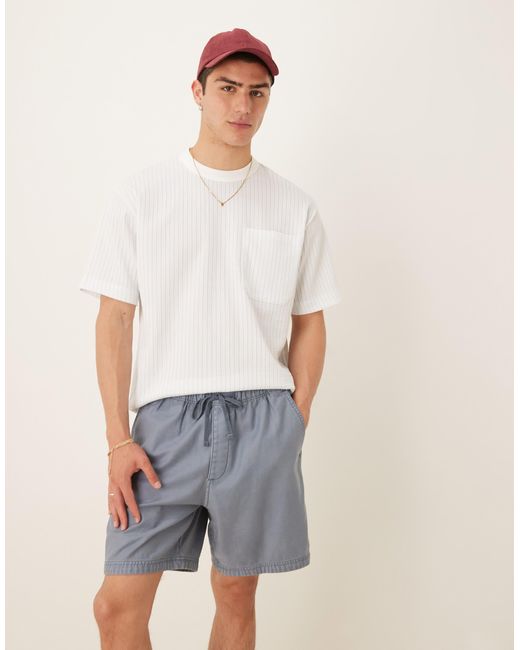 Abercrombie & Fitch – locker geschnittene shorts in Natural für Herren