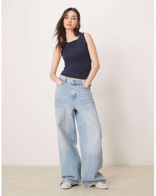 ASOS Tanktop Met Boothals in het Blue