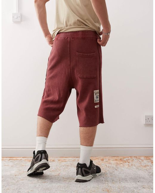 Aape By A Bathing Ape Pink Aape By A Bathing Ape Loose Fit Heavyweight Knitted Shorts for men