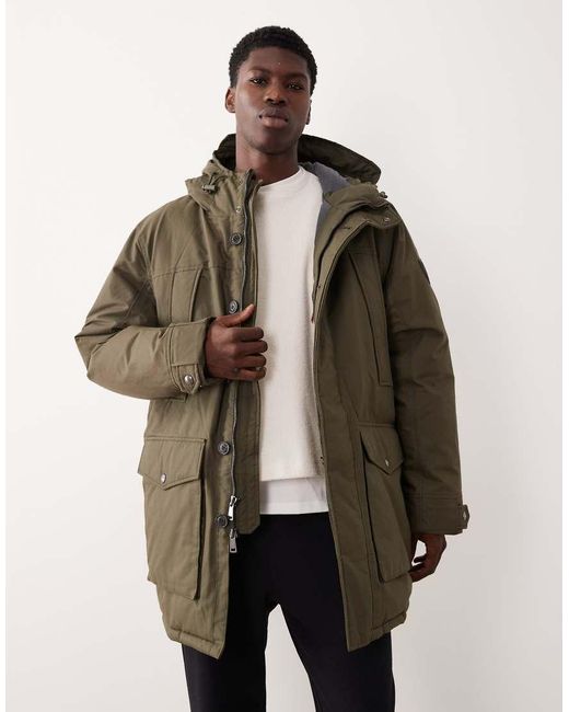 Polo Ralph Lauren Natural Lennox Insulated Cotton Twill Hooded Parka Coat for men