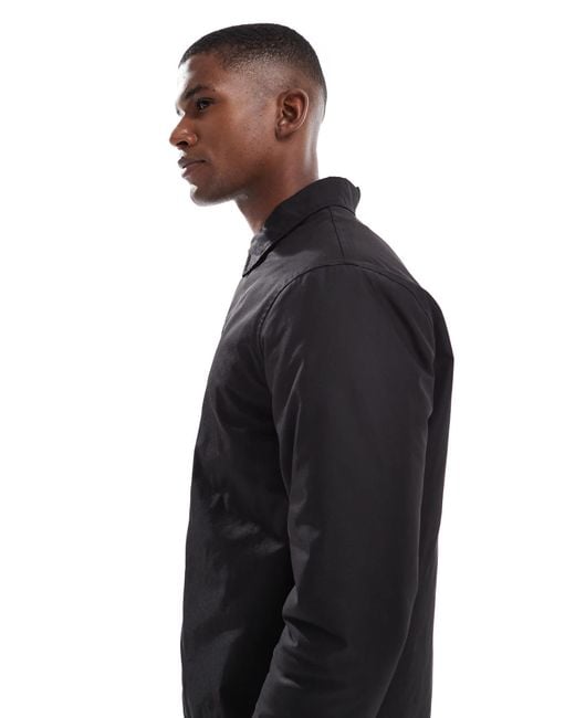 New Look – wattierte trainingsjacke in Black für Herren