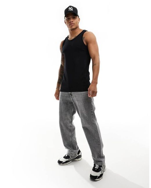 Jack & Jones Black 2 Pack Vest for men