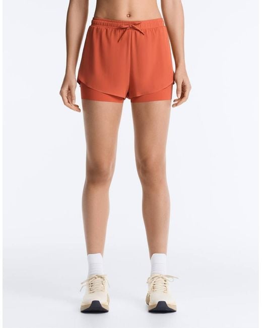 Oysho White 2-in-1 Light Touch Shorts