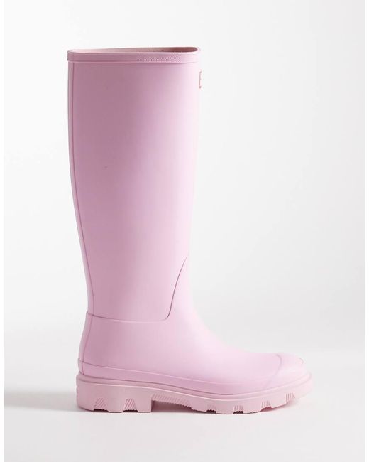 Hunter Pink Downpour Tall Wellington Boot