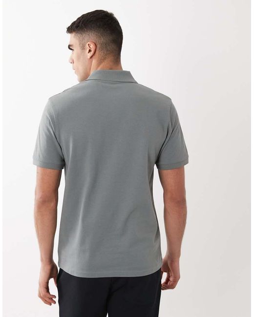 ASOS Gray Essentials Regular Fit Polo for men