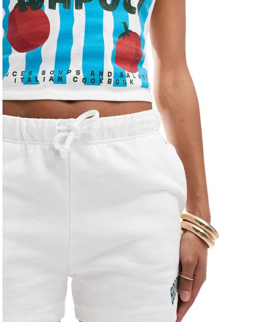 Pull&Bear White – brooklyn – trainings-shorts