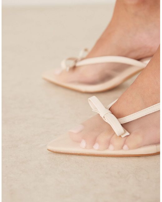 Raid Purple Bexley Kitten Heeled Mules