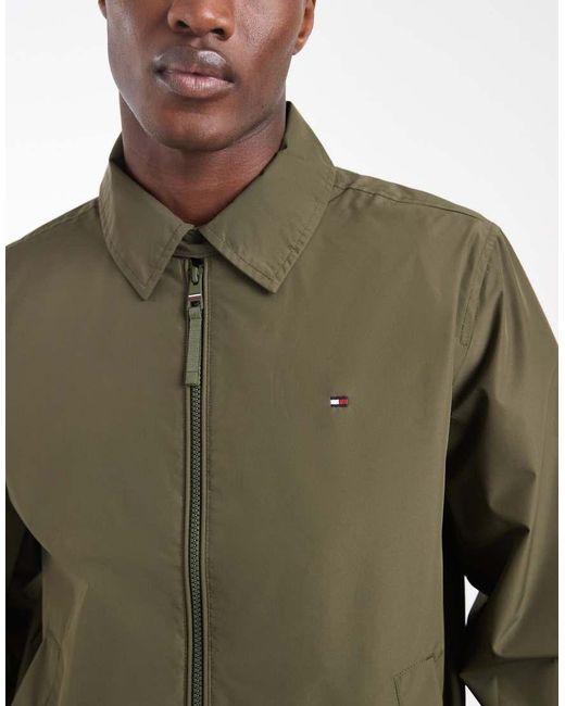 Tommy Hilfiger Green Packable Ivy Zip Jacket for men