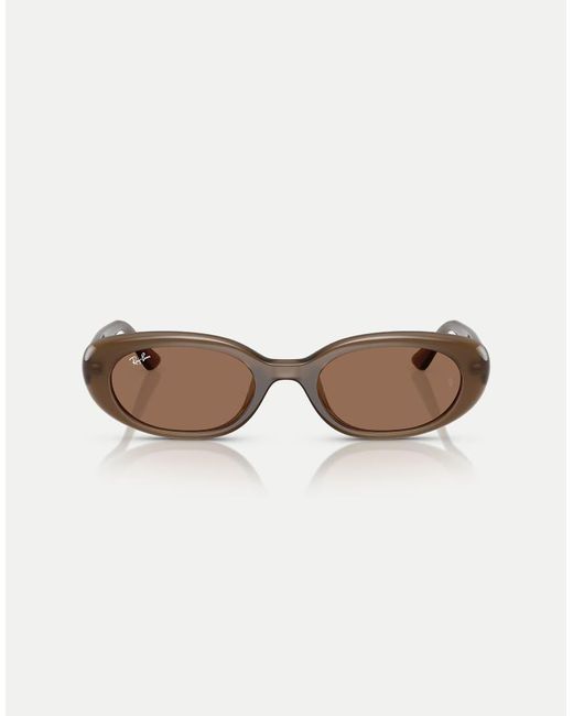 Ray-Ban Natural Rb4441D Rectangle Sunglasses With Lens