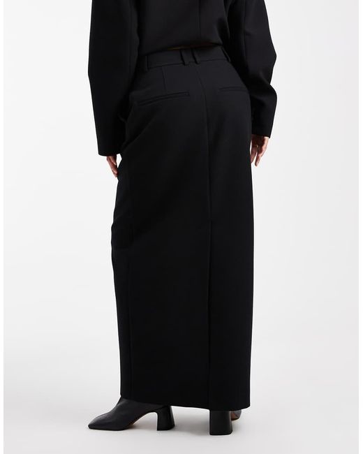 ASOS Black Tailored Column Skirt
