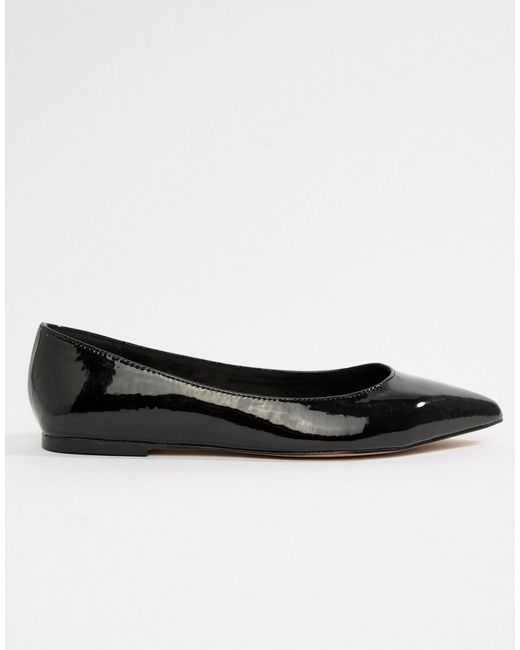 black wide flats