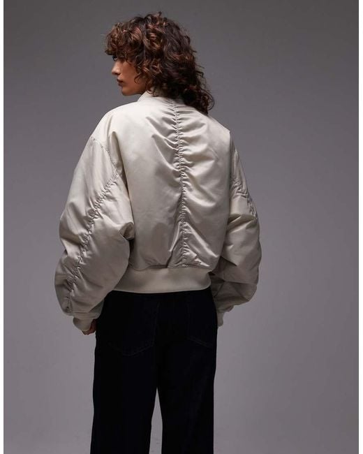 & Other Stories Gray Relaxed Fit Bomber Jacket