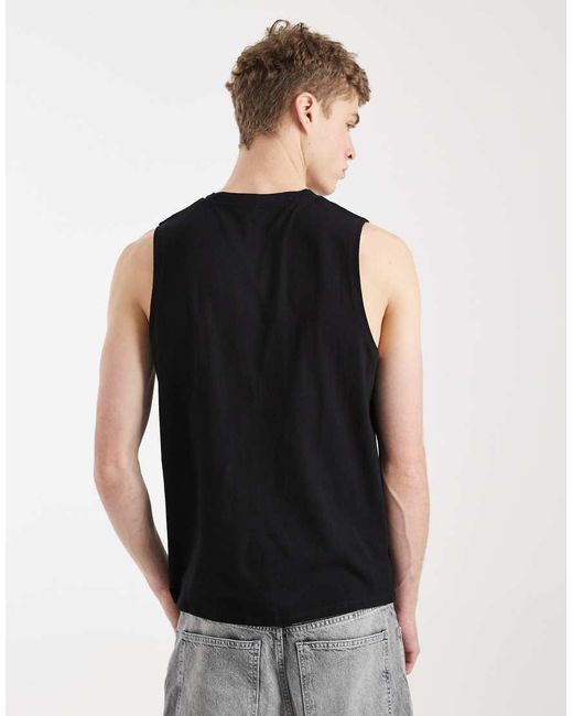 ASOS Black Essentials Tank for men