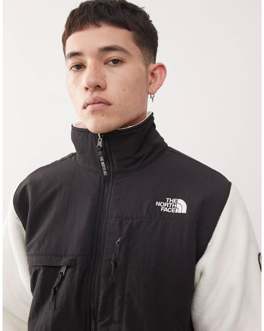 Denali - polaire décontractée style rétro à fermeture éclair - crème et noir The North Face pour homme en coloris White