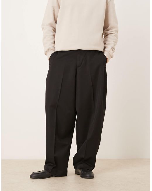 ASOS Black Smart Extreme Tapered Pants for men